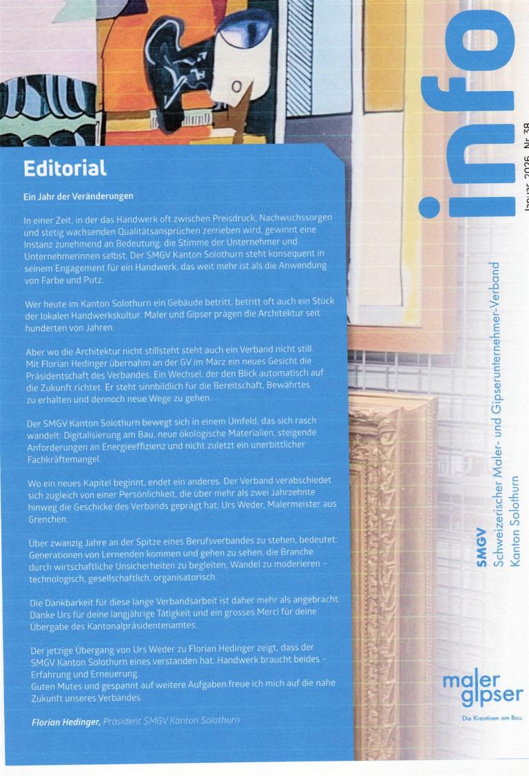 Info-Blatt 38  Titelseite